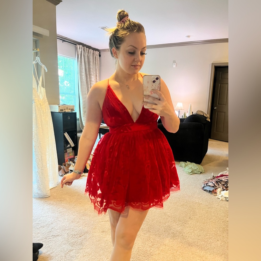 ShopHopes Red Mini Dress